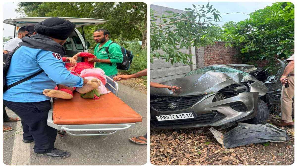 4 people killed, 5 injured in a tragic collision between two cars near Adda Kishangarh on Jalandhar-Pathankot road